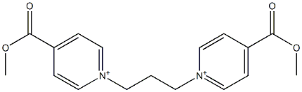 1,1'-Trimethylenebis[4-(methoxycarbonyl)pyridinium] 结构式