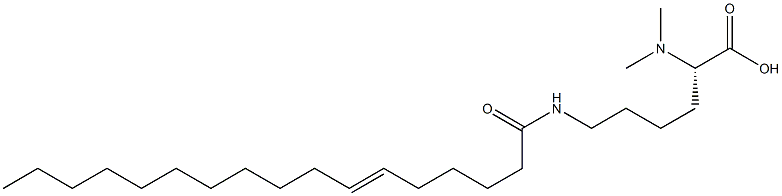 N6-(6-Heptadecenoyl)-N2,N2-dimethyllysine 结构式