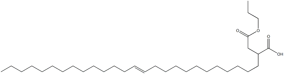 2-(12-ヘキサコセニル)こはく酸1-水素4-プロピル 化学構造式
