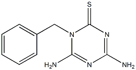 1-Benzyl-4,6-diamino-1,3,5-triazine-2(1H)-thione Structure