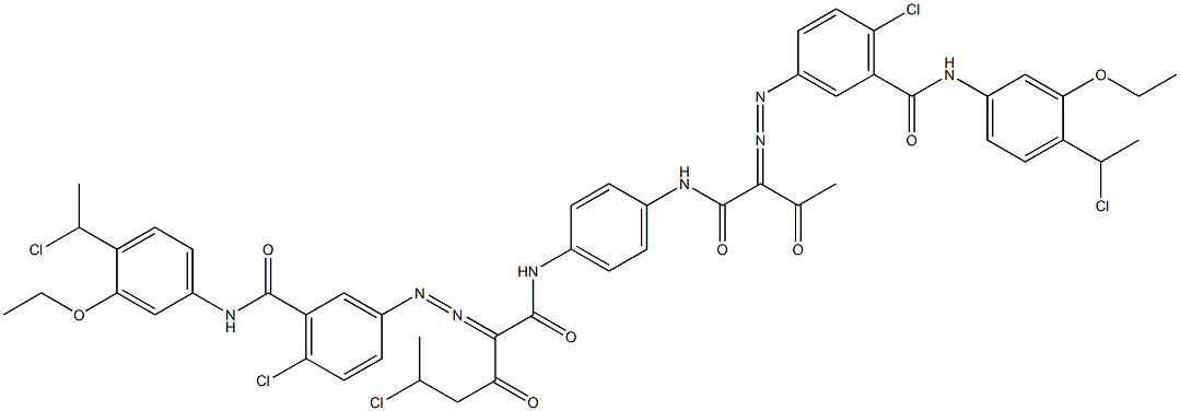 3,3'-[2-(1-Chloroethyl)-1,4-phenylenebis[iminocarbonyl(acetylmethylene)azo]]bis[N-[4-(1-chloroethyl)-3-ethoxyphenyl]-6-chlorobenzamide]|