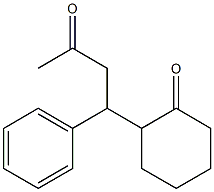 2-(1-フェニル-3-オキソブチル)シクロヘキサノン 化学構造式