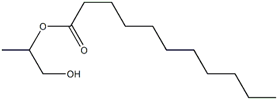 Undecanoic acid 2-hydroxy-1-methylethyl ester Structure