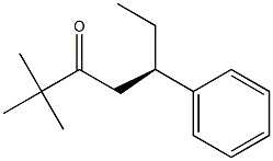 [R,(-)]-2,2-Dimethyl-5-phenyl-3-heptanone,,结构式