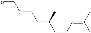 Formic acid (S)-3,7-dimethyl-6-octenyl ester Structure