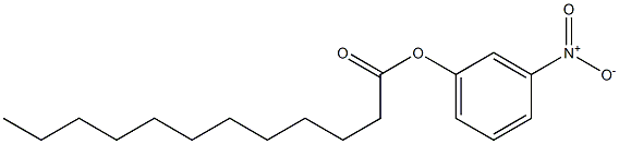 Lauric acid 3-nitrophenyl ester 结构式