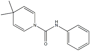 1,4-Dihydro-4,4-dimethyl-N-phenylpyridine-1-carboxamide,,结构式
