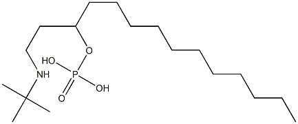 Phosphoric acid [2-(tert-butylamino)ethyl]dodecyl ester,,结构式