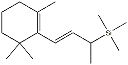 1,3,3-トリメチル-2-[(E)-3-トリメチルシリル-1-ブテニル]シクロヘキセン 化学構造式