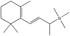 1,3,3-Trimethyl-2-[(E)-3-trimethylsilyl-1-butenyl]cyclohexene,,结构式