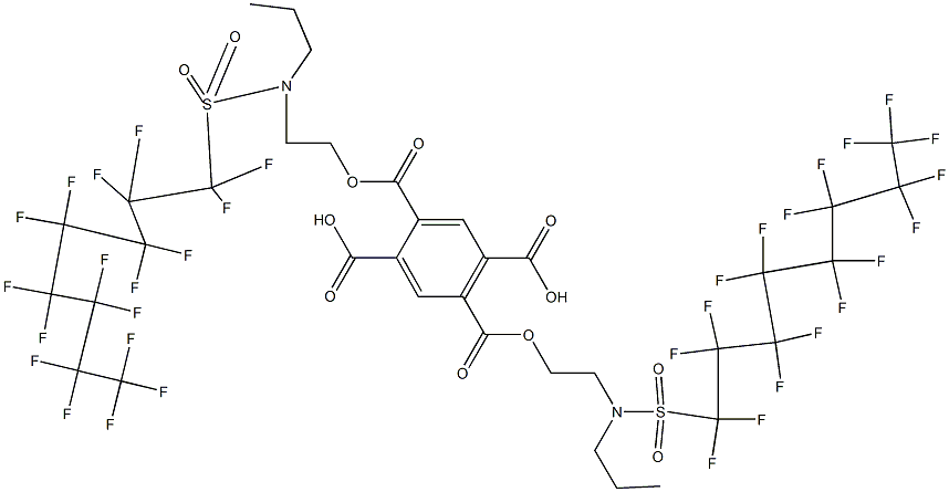 2,5-Bis[2-[N-(heptadecafluorooctylsulfonyl)-N-propylamino]ethyloxycarbonyl]terephthalic acid