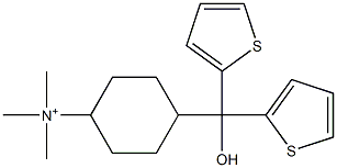 Trimethyl[4-(hydroxydi-2-thienylmethyl)cyclohexyl]aminium