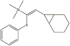 7-[(Z)-2-(Phenylthio)-2-(trimethylsilyl)ethenyl]bicyclo[4.1.0]heptane Struktur