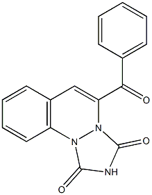 4-Benzoyl-1H-2,3a,9b-triaza-3aH-cyclopenta[a]naphthalene-1,3(2H)-dione,,结构式