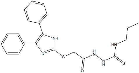 N'-[(Propylamino)thiocarbonyl]-2-[(4,5-diphenyl-1H-imidazol-2-yl)thio]acetohydrazide