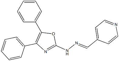 Pyridine-4-carbaldehyde (4,5-diphenyloxazol-2-yl)hydrazone Structure