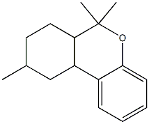 6a,7,8,9,10,10a-Hexahydro-6,6,9-trimethyl-6H-dibenzo[b,d]pyran Struktur