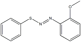 1-[(Phenylthio)azo]-2-methoxybenzene 结构式