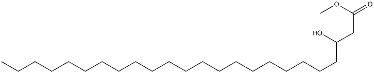 3-Hydroxytetracosanoic acid methyl ester Structure