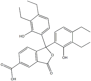 1,1-Bis(3,4-diethyl-2-hydroxyphenyl)-1,3-dihydro-3-oxoisobenzofuran-5-carboxylic acid
