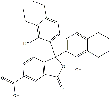 1,1-Bis(3,4-diethyl-2-hydroxyphenyl)-1,3-dihydro-3-oxoisobenzofuran-5-carboxylic acid|