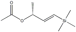 Acetic acid [(R,E)-1-(trimethylsilyl)-1-buten-3-yl] ester 结构式