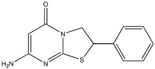 7-Amino-2-phenyl-2,3-dihydro-5H-thiazolo[3,2-a]pyrimidin-5-one Structure