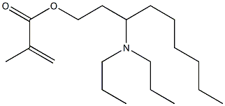 Methacrylic acid 3-(dipropylamino)nonyl ester 结构式