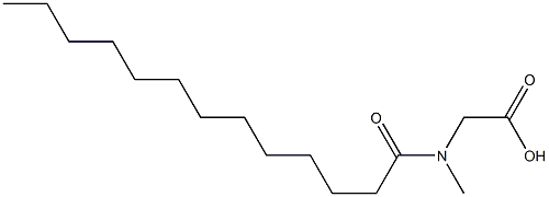 N-Tridecanoyl-N-methylaminoacetic acid 结构式