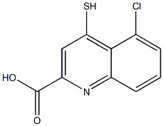 4-Mercapto-5-chloroquinoline-2-carboxylic acid Structure