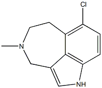 7-Chloro-4-methyl-3,4,5,6-tetrahydro-1H-azepino[3,4,5-cd]indole Structure