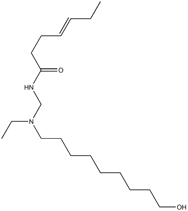  N-[[N-Ethyl-N-(9-hydroxynonyl)amino]methyl]-4-heptenamide