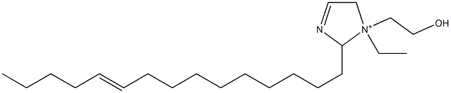 1-Ethyl-1-(2-hydroxyethyl)-2-(10-pentadecenyl)-3-imidazoline-1-ium 结构式