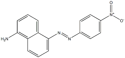 5-(4-ニトロフェニルアゾ)-1-ナフチルアミン 化学構造式