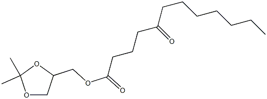 2,2-Dimethyl-4-(5-oxododecanoyloxymethyl)-1,3-dioxolane,,结构式