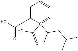 (+)-フタル酸水素1-[(S)-4-メチルペンタン-2-イル] 化学構造式