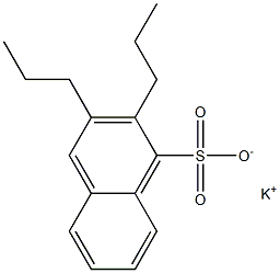 2,3-ジプロピル-1-ナフタレンスルホン酸カリウム 化学構造式