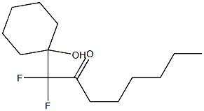 1,1-Difluoro-1-(1-hydroxycyclohexyl)-2-octanone Structure