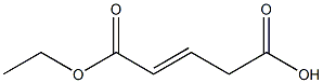 2-Pentenedioic acid hydrogen 1-ethyl ester,,结构式