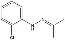 1-(2-Chlorophenyl)-2-isopropylidenehydrazine 结构式