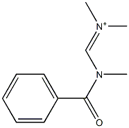 Dimethyl[[benzoyl(methyl)amino]methylene]aminium,,结构式