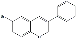 6-Bromo-3-(phenyl)-2H-1-benzopyran Struktur