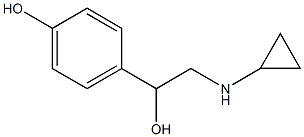 4-[2-(Cyclopropylamino)-1-hydroxyethyl]phenol,,结构式