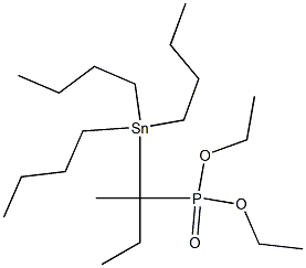 1-Tributylstannyl-1-methylpropylphosphonic acid diethyl ester|