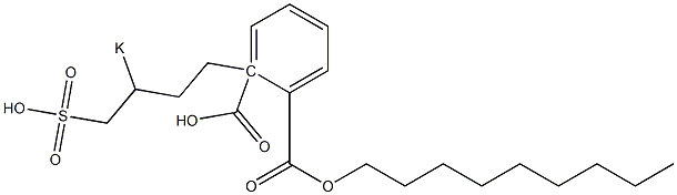 フタル酸1-ノニル2-(3-ポタシオスルホブチル) 化学構造式