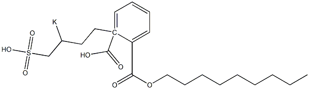 Phthalic acid 1-nonyl 2-(3-potassiosulfobutyl) ester Structure