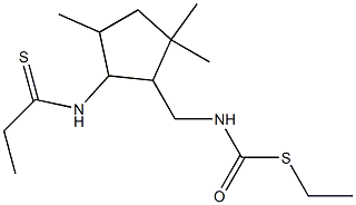 [[2-(Ethylthiocarbonylamino)-3,5,5-trimethylcyclopentan-1-yl]methyl]thiocarbamic acid S-ethyl ester