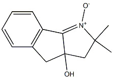 2,2-Dimethyl-3a-hydroxy-2,3,3a,4-tetrahydroindeno[1,2-b]pyrrole 1-oxide,,结构式