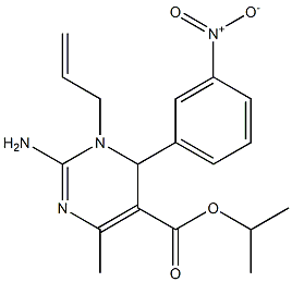 2-Amino-3,4-dihydro-4-(3-nitrophenyl)-6-methyl-3-(2-propenyl)pyrimidine-5-carboxylic acid isopropyl ester