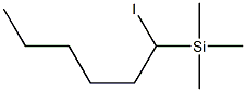 1-ヨード-1-(トリメチルシリル)ヘキサン 化学構造式
